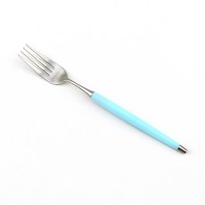 Bogen Le Bien 緞面餐具 餐叉, 1個, 柔藍色