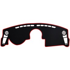 VIP 儀錶板遮陽罩, 秀爾, 黑色-紅色縫線