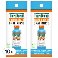테라브레스 프레시브레스 오랄린스 인비고레이팅 아이시민트 휴대용 구강청결제 12ml x 6p, 10개, 72ml