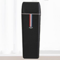 Parisien 按壓式方形垃圾桶 20L, 黑色