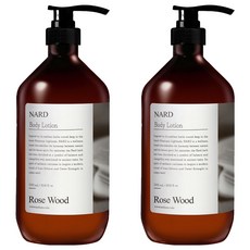 NARD 香氛保濕身體乳 玫瑰木香, 1L, 2瓶
