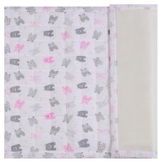 hwamo baby 夏季絎縫墊, 粉紅熊款, 1件