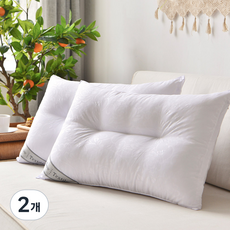 LE REVE 拉鍊式低款芬多精頸椎枕芯 2入, 單一顏色, 2個