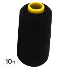 일반 40수 2합사 재봉틀실, 블랙, 10개