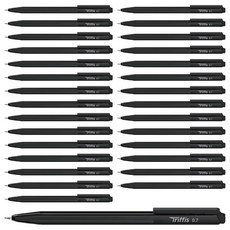 monAmi Tripps三角原子筆 0.7mm, 36個, 黑色