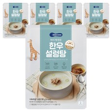 베베쿡 바르게 만든 한우설렁탕, 200g, 5개