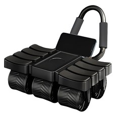 One Teu優質6個輪子AB滑輪腹肌運動器材, 黑色, SY2502060101