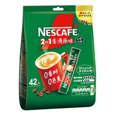 NESCAFE 雀巢咖啡 二合一即溶咖啡 香滑原味, 11g, 42包, 1袋