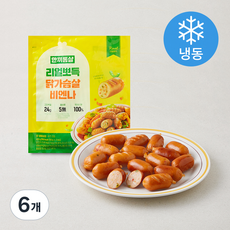 한끼통살 리얼뽀득 닭가슴살 비엔나 (냉동), 450g, 6개