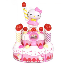 BUNNYLAND HELLO KITTY 音樂生日蛋糕 3歲以上, 1個