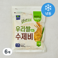 면사랑 우리쌀 100% 수제비 (냉동), 500g, 6개