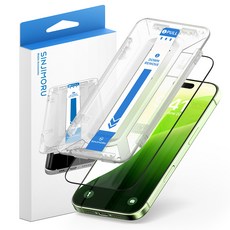 SINJIMORU 全覆蓋 Titan 3層鋼化玻璃 EZ對位框 手機螢幕保護貼, 1套