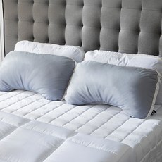 HOME LAB 舒適肩頸熟睡枕 純棉版 枕芯2入 + 枕套2入組, 灰色, 1個