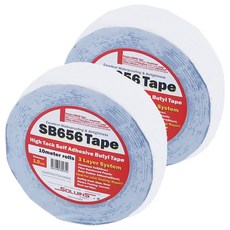 솔루인스 초강력 방수 부틸테이프 알루미늄 3중 구조 SB656 은색 5cm x 10m, 2개