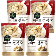 CJ bibigo 鮑魚粥 口感吃得出新鮮的稻米及鮑魚, 450g, 4包