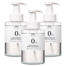 HAPPY BATH ZERO PERCENT 低刺激泡沫洗手乳, 500ml, 3個
