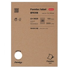 Formtec 雷射&噴墨文件索引專用標籤, 100張, 30格