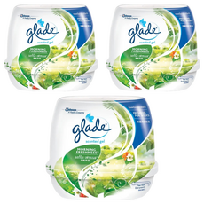 glade 滿庭香 除臭清香凝膠 清新早晨, 180g, 3罐