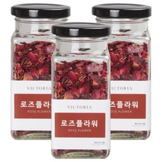 빅토리아 레드 로즈플라워 장미차, 17g, 1개입, 3개