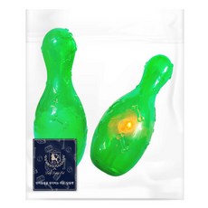 DING DONG PET 寵物LED保齡球玩具, 混色, 2個