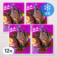 맛있닭 소스 통 닭가슴살 블랙소이 (냉동), 100g, 1개입, 12개