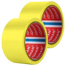 iQIHAN 다다 고점도 강력 면 테이프 60mm x 20m, 노랑색, 2개