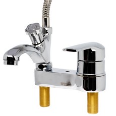 三元COBRA Q 兩用臉盆水龍頭 QFL-033S + 蓮蓬頭 + 軟管, 1個