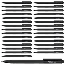 monAmi Tripps三角原子筆 0.7mm, 72個, 黑色