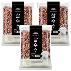 더담은 찰수수, 2kg, 3개