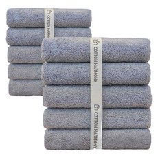 40支精梳棉高級飯店毛巾 200g, 淡藍色, 10條