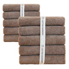 40支精梳棉高級飯店毛巾 200g, 馬鞍棕色, 10條