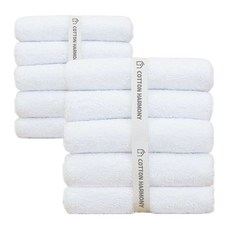 40支精梳棉高級飯店毛巾 200g, 雪白色, 10條