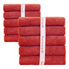 40支精梳棉高級飯店毛巾 200g, 猩紅色, 10條