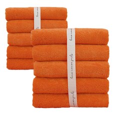 40支精梳棉高級飯店毛巾 200g, 熱帶橘色, 10條