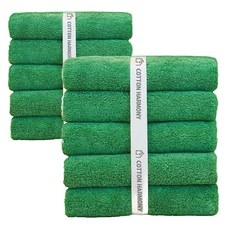 40支精梳棉高級飯店毛巾 200g, 森林綠色, 10條
