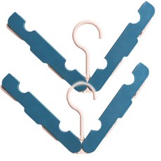 Selection 旅行用折疊式內衣襪子晾衣架, 藍色, 2個