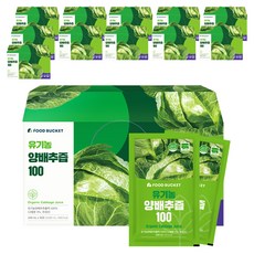 푸드버킷 국내산 유기농 양배추즙 100, 3L, 12개