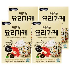 BEBECOOK 初食拌飯香鬆 奶油香菇鮮蝦, 韓國產食材, 無添加, 28g, 4盒