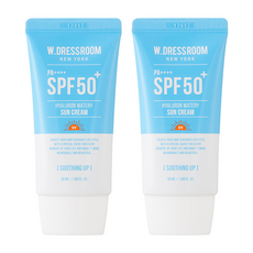 W.DRESSROOM 多麗絲 玻尿酸水潤防曬霜 SPF50+ PA++++, 50ml, 2個
