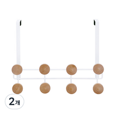 spider loc 8個門掛鉤, 白色, 2個