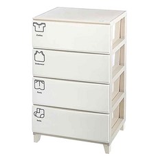 KEYWAY 聯府 伊利莎四層櫃 YJ-401 543 x 418 x 891mm 120L, 白色, 4層