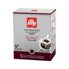illy 意利 深焙咖啡掛耳, 9g, 5包, 1盒