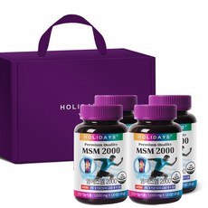 HOLIDAYS 美國製MSM 2000補充錠禮盒 120g, 120顆, 4罐