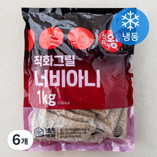 식자재왕 직화그릴 너비아니 (냉동), 1kg, 6개