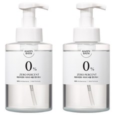 해피바스 제로퍼센트 저자극 버블핸드워시, 2개, 500ml