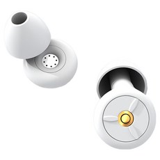 Locus 第三代8層隔音濾網耳塞 矽膠睡眠耳塞 全白色, 1個, 2入