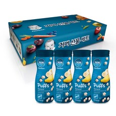 거버 유아 퍼프, 바나나, 42g, 4개