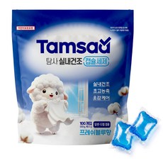탐사 초고농축 실내건조 캡슐세제 비누향, 1개, 100개입