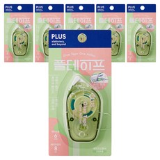 플러스 풀테이프 원액션 TG-1910 6mm x 8m, 그린, 6개