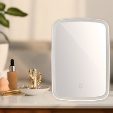 FUGU BEAUTY LED 美肌化妝鏡 235 x 165 x 200mm 330g, 白色